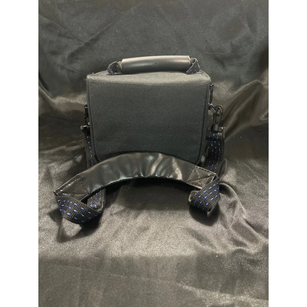 Samsonite‎ Camera Bag Black Blue Padded Shoulder Strap Case Ballistic Nylon